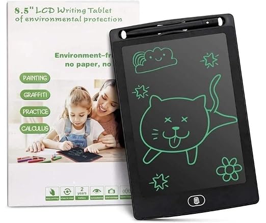 LCD Writing Tablet Drawing Board Erase Slate Pad Electronic Blackboard School Office Home Paperless Stationery (Black)