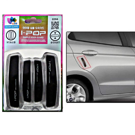 Black Car Door Guard Premium Quality Compatible with Any Car (Set of 4 Piece)