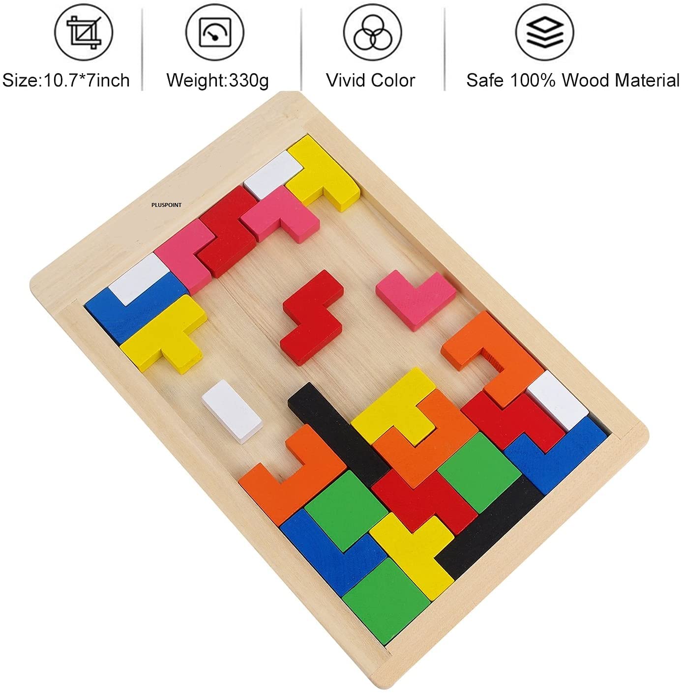 Jigsaw Wood STEM Educational Toy Puzzles - 40 Pcs