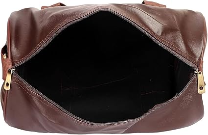 Polyester 23cm Gym Bag/Unisex Duffle Bag/Shoulder/Gym Bags for Men/Fitness Bag/Sports & Travel Bag/Water Resistant Duffle Bag/Multi Pocket Gym Bag (Brown)