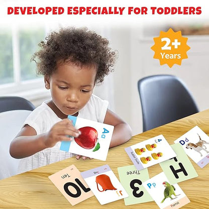 My First Flash Cards for Kids (Combo Set of 2): Alphabet and Number - 72 Flashcards | Learning & Education Toy for Toddlers, Kids, Boys, Girls 2+ Years | Preschool Learning Toy