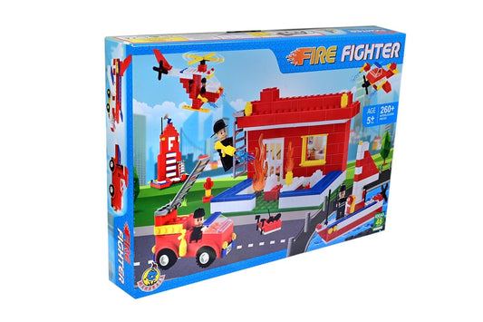 Role Play and Rescue Set Toys Fire Fighters Building Blocks (260 pcs)