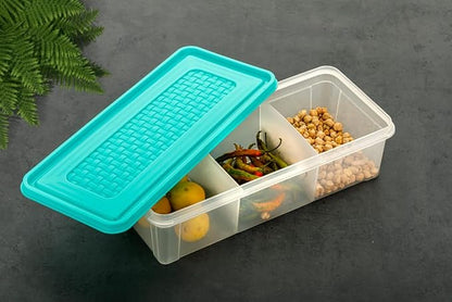 3 in 1 for medicine box or food storage container for vegetables,fruits,spices,multipurpose | PACK OF 2