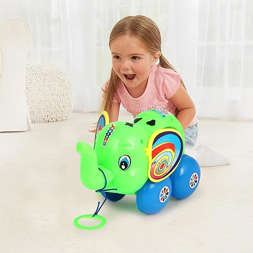 Baby Elephant Pull Along Toy for Kids