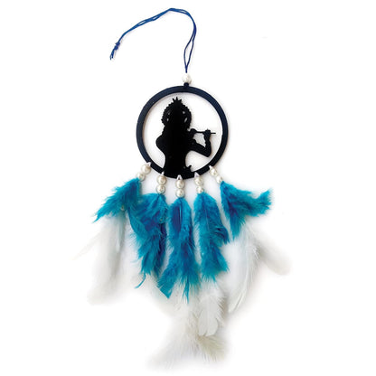 Handmade Radhe Krishna Dream Catcher: Wall & Car Hanging, Home Décor