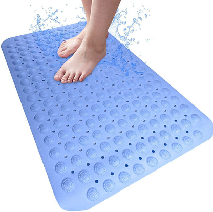 PVC Non Slip Bathroom mat with Suction Cups,Washable Waterproof Non Slippery Shower mat for Bathroom,Toilet Floor,Bathtub mat Non Slip Square Multicolour , 70*38cm