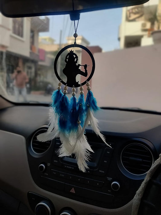 Handmade Radhe Krishna Dream Catcher: Wall & Car Hanging, Home Décor