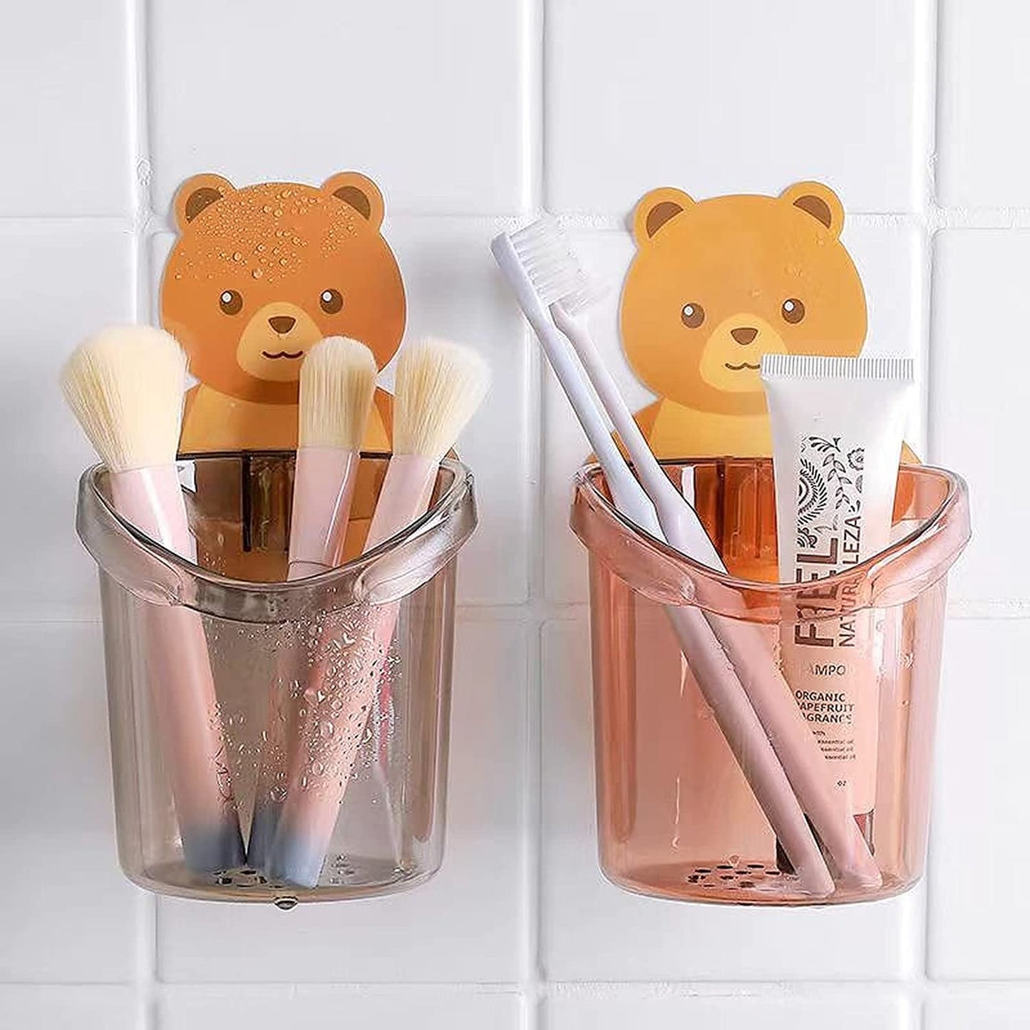 Self-Adhesive Toothbrush Holder | Easy Install & Organize 