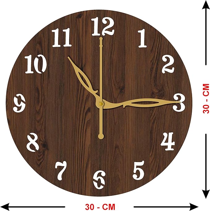 Wall Clock For Home Decor | Office Decor | Living Designer Wooden Wall Clock