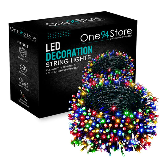 10m LED Power Pixel String Light: Multicolor, 360° Bulbs for festivals