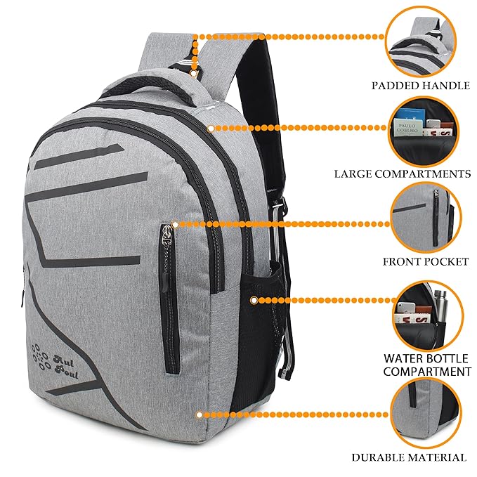 Laptop Backpacks for Men, Water-proof Backpack with padded compartment that can Fits Upto 17 inch Laptop