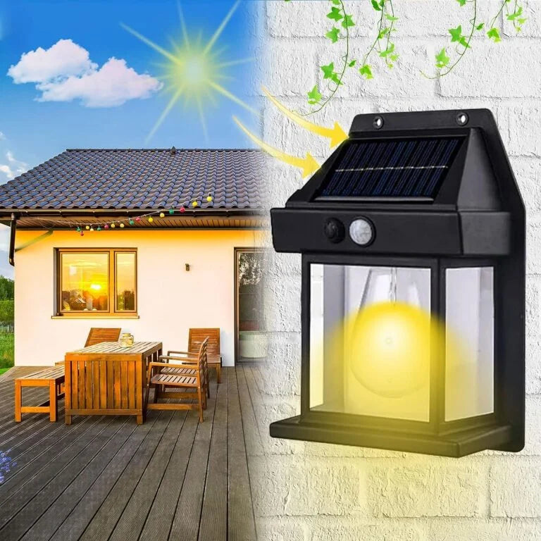 Wireless Motion Sensor Solar Wall | Waterproof Wall Lantern (Pack of 2)