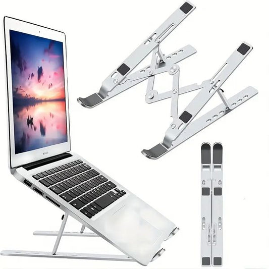 Laptop Stand, Adjustable Aluminum Laptop Computer Stand Tablet Stand ,Ergonomic Foldable Portable Desktop Holder Compatible for all laptops