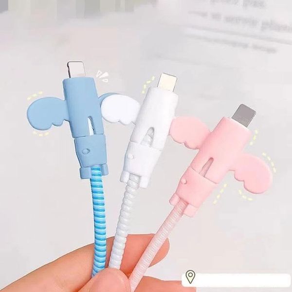 (6 pieces) 4Pcs Cable Protector 2Pcs Wire Protector Charging Cable Universal SIze