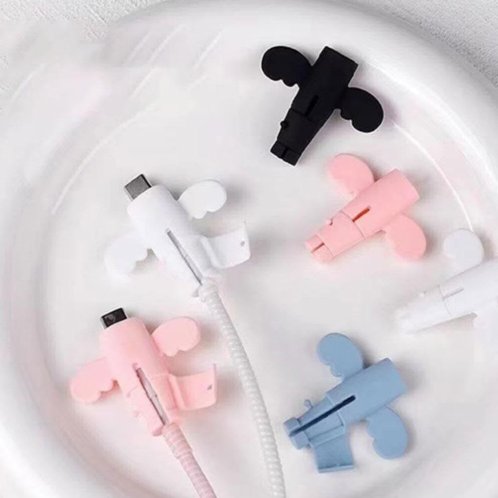 (6 pieces) 4Pcs Cable Protector 2Pcs Wire Protector Charging Cable Universal SIze