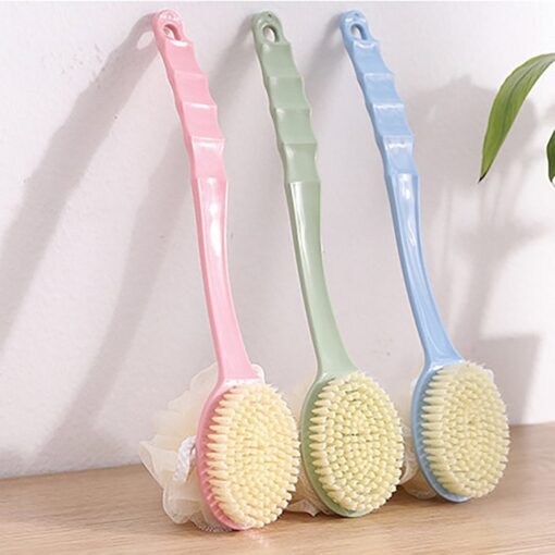 Two in One Bath Brush with Long Handle