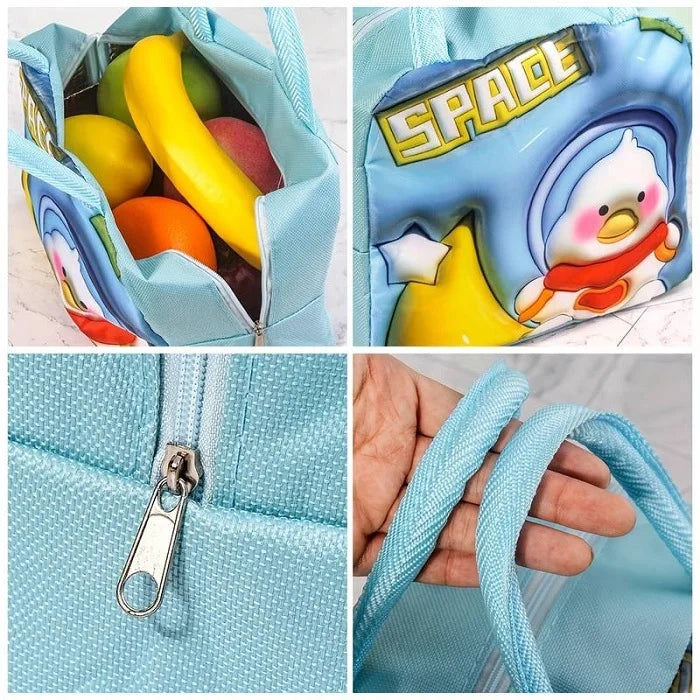 3D Cartoon Thermal Insulation Children's Lunch Box | Lunch Bag | Tiffin Bag